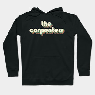 Vintage Carpenters Rainbow Letters Distressed Style Hoodie